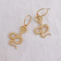 Alloy Animal Snake Earrings sku image 1