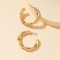 New Fashion Metal C-shaped Earrings sku image 1