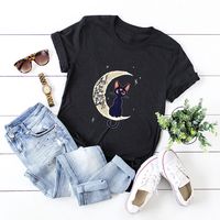 In Stock! Cross-border  Hot European And American Women's Clothing Top Valentine's Day Cat Short-sleeved T-shirt For Women main image 2