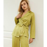 New Silk Long-sleeved Two-piece Suit main image 3