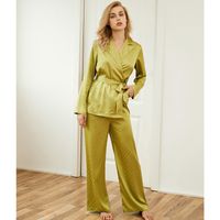 New Silk Long-sleeved Two-piece Suit main image 5