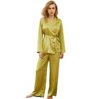 New Silk Long-sleeved Two-piece Suit main image 6