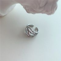 Hollow Line Metal Opening Adjustable Simple Ring main image 5