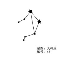 Edelstahl Constellation Anhänger Halskette sku image 7