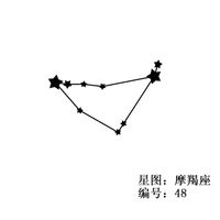 Edelstahl Constellation Anhänger Halskette sku image 10