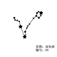 Edelstahl Constellation Anhänger Halskette sku image 12