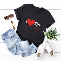 Women's Short Sleeve Printing Casual Fashion Printing sku image 1