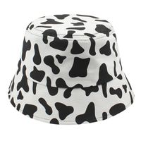 Fashion New Cute Cow Pattern Fisherman Hat main image 3