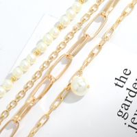 Retro Perle Einfache Mode Wilde Kurze Halskette main image 5