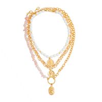 Multilayer Fashion Creative Ethnic Style Pearl Stone Necklace main image 6
