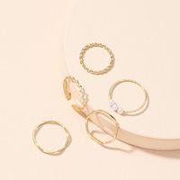 New Simple Fashionable Opening Rings Set main image 1