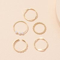 New Simple Fashionable Opening Rings Set main image 3