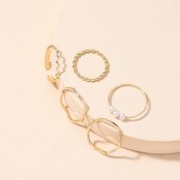 New Simple Fashionable Opening Rings Set main image 4