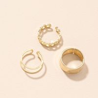 New Simple Fashionable Opening Rings Set main image 2