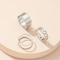 New Simple Fashionable Opening Rings Set main image 3