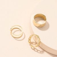 New Simple Fashionable Opening Rings Set main image 4