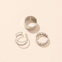 New Simple Fashionable Opening Rings Set main image 5