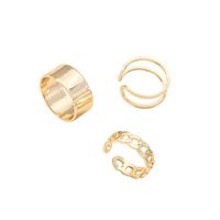 New Simple Fashionable Opening Rings Set main image 6