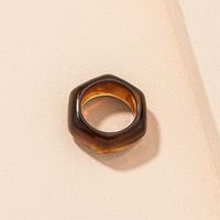Retro Fashion Amber Acrylic Ring main image 1