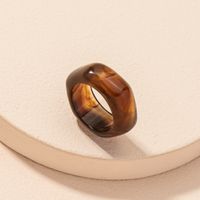 Retro Fashion Amber Acrylic Ring main image 4