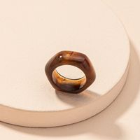 Retro Fashion Amber Acrylic Ring main image 5