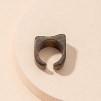Simple Retro Acrylic Opening Ring main image 4