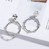 New Simple Alloy Round Earrings main image 4
