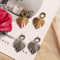 New Punk Style Metal Peach Heart-shaped Earrings main image 3