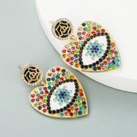 Boucles D&#39;oreilles En Alliage De Diamants Et Yeux Du Diable sku image 1