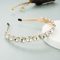 Fashion Simple Metal Round Glass Headband sku image 1