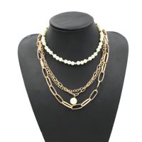 Retro Perle Einfache Mode Wilde Kurze Halskette sku image 1