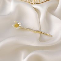 Rhinestone Pear Flower Camellia Hairpin sku image 1