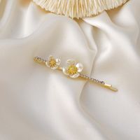 Rhinestone Pear Flower Camellia Hairpin sku image 2