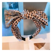 Retro Wide-brimmed Floral Bow Fashion Headband sku image 1