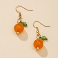 Fashion Orange New Earrings sku image 1