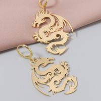 Fashion Metal Dragon Earrings main image 4