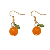 Nouvelles Boucles D&#39;oreilles Orange main image 1