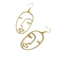 Fashion Metal Face Earrings main image 6