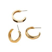 Wholesale Fashion C-shaped Earrings 2 Pairs Set main image 5