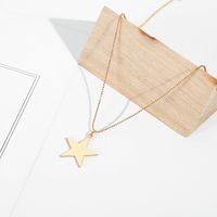 Simple Wild Star Pendant Necklace main image 3