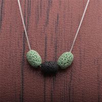 Fashion Simple Volcanic Stone Yoga Necklace main image 5