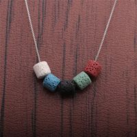New Fashion Simple Volcanic Stone Necklace main image 4