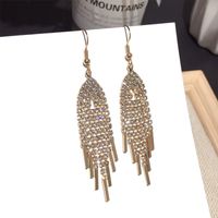 New Fashion Zircon Tassel Earrings main image 1