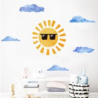 New Cartoon Clouds Sun Wall Stickers main image 5