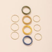 Korean Simple Acrylic Ring Set main image 3