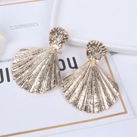 Shell Metal Retro Punk Earrings main image 1