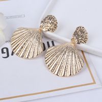 Shell Metal Retro Punk Earrings main image 5