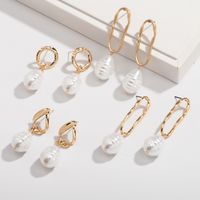 Wholesale Baroque Pearl Fashion Earrings main image 1