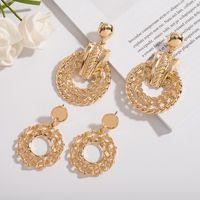 New Circular Hollow Fashion Earrings main image 1