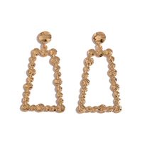 Fashion Pleated Surface Alloy Earrings main image 6